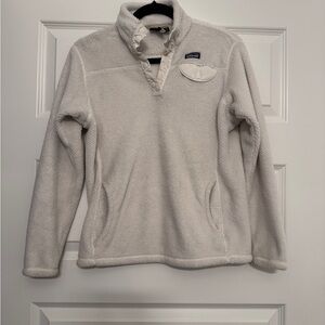 Patagonia Kids Cream Fleece Pullover